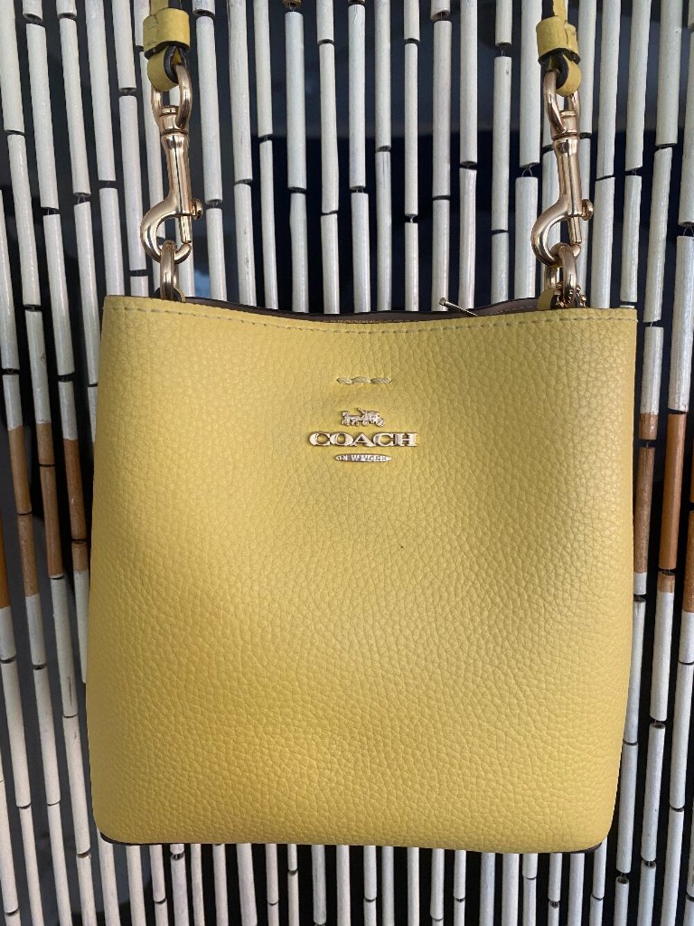 Coach Mini Town Bucket Bag in Retro Yellow